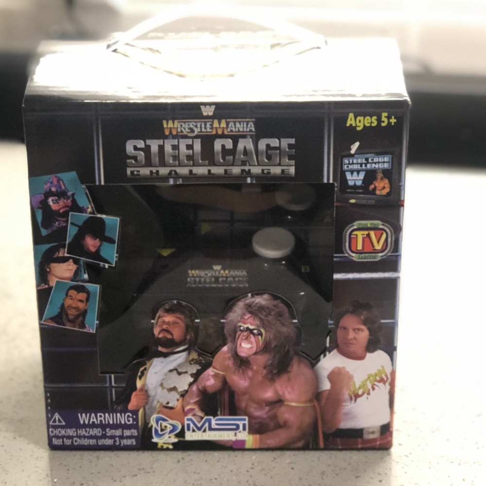 WWE WWF WrestleMania Steel Cage Challenge New